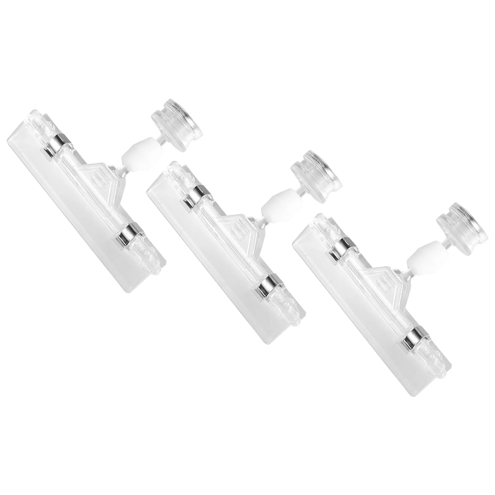 

3pcs Supermarket Magnet Clip Advertising Display Clip Price Stand Clamp