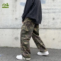 neemoy mens pants camouflage vintage american retro overalls military trousers summer high street trend drawstring pants