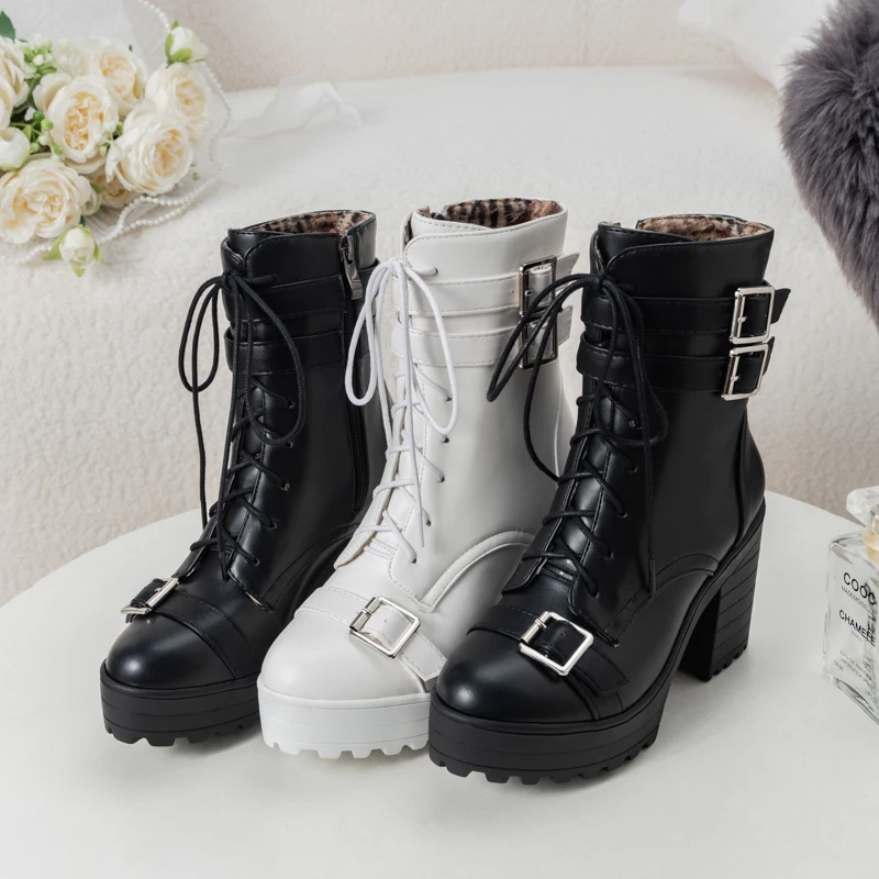 Верхняя часть обуви Металлический ремень Квадратная пряжка Боковая двухрядная