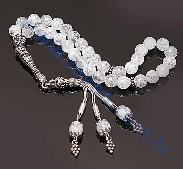 IQRAH Rock crystal Rosary (925 STERLING SILVER)