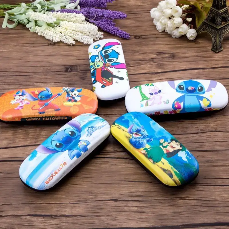 Новинка Чехол для очков Disney Stitch жесткая оправа Водонепроницаемый портативный