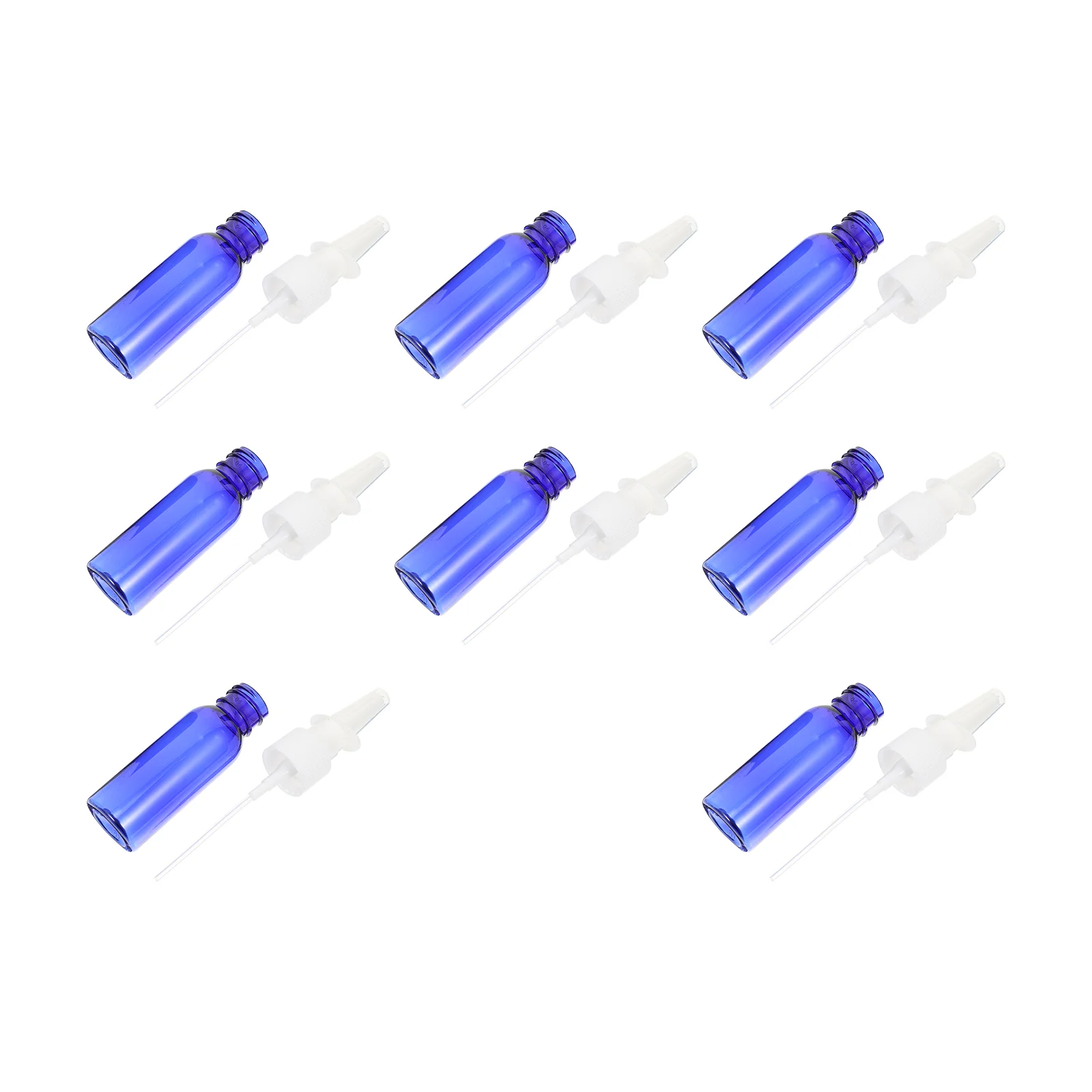 

8Pcs Durable PET Spray Bottles Nasal Spray Empty Bottles Travel Bottles (Blue)