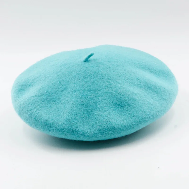 

Autumn And Winter Woolen Beret Princess Hat Vintage Womens Girls Artist Winter Warm Plain Beret Beanie Hat Cap Head Wear
