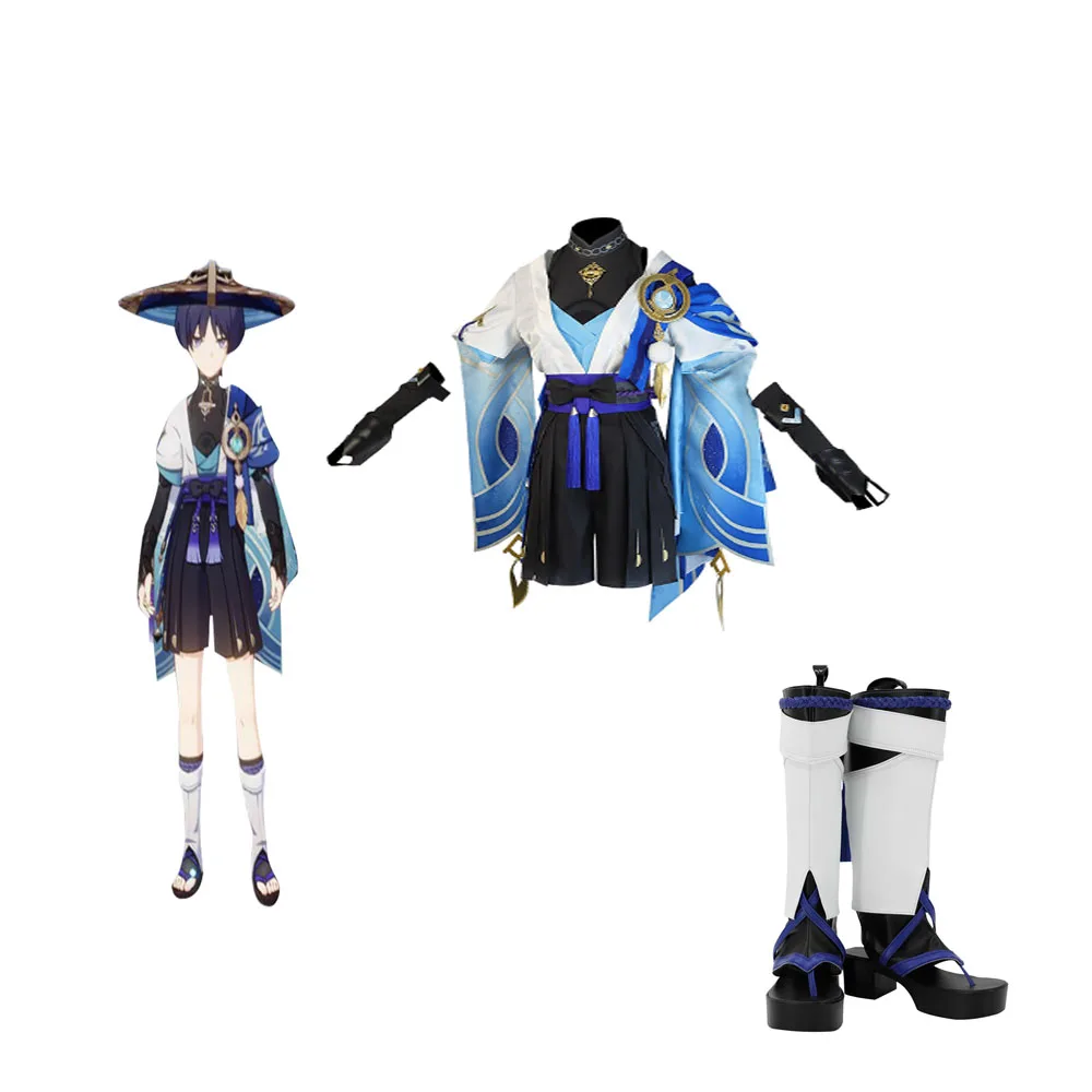 

Wanderer Cosplay Shoes Anime Game Genshin Impact Boots Fantasia Halloween Costumes Accessory Props EU Size