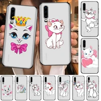 mary cat anime phone case for huawei p50 p40 p30 p20 p10 p9 p8 lite e pro plus etui coque painting hoesjes comic
