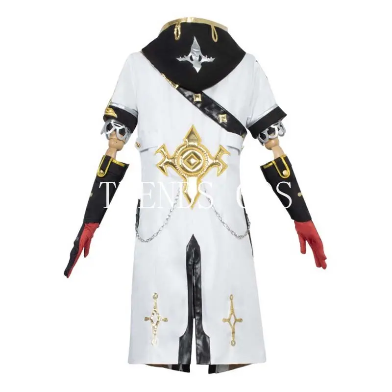 косплей игра Геншин Импакт Абедо взрослые костюмы с одеждой парик обувь куртка