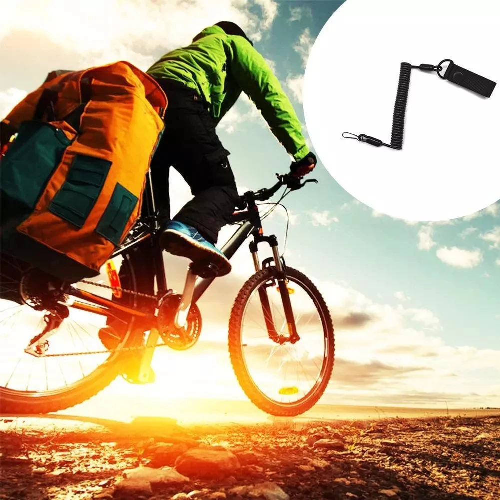 

1Pcs Elastic Lanyard Rope Tackle Safety Strap Spring Hunting Anti-lost Lanyard Rope Spring Rope Accessories