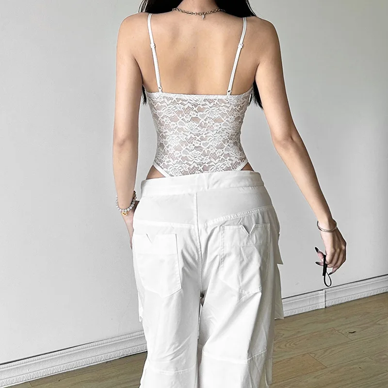 Женское однотонное облегающее Боди без рукавов с V-образным вырезом