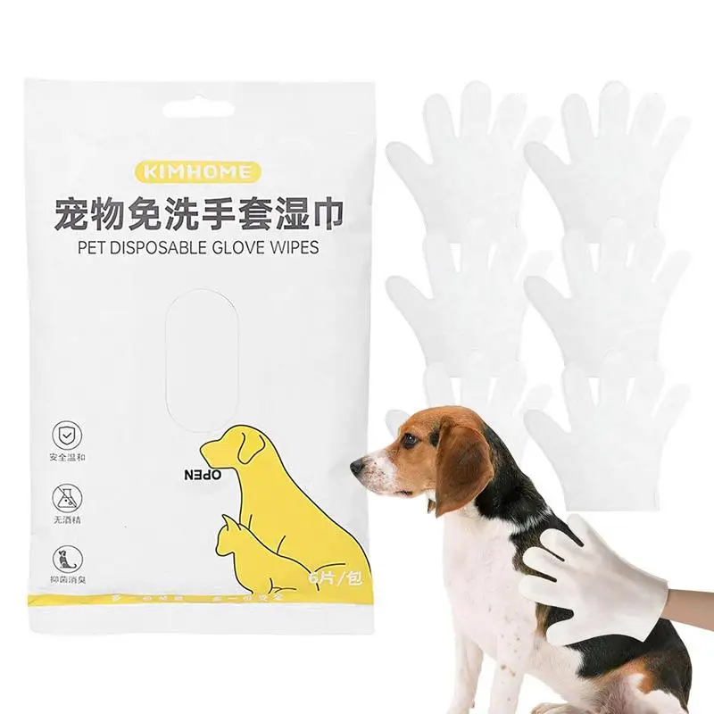 

Pet wash Free Gloves Pet Grooming Hair Remover Hygienic Dry Cleaning Cat Hair Deshedding Brush Gloves Bathing Supplies for Pets