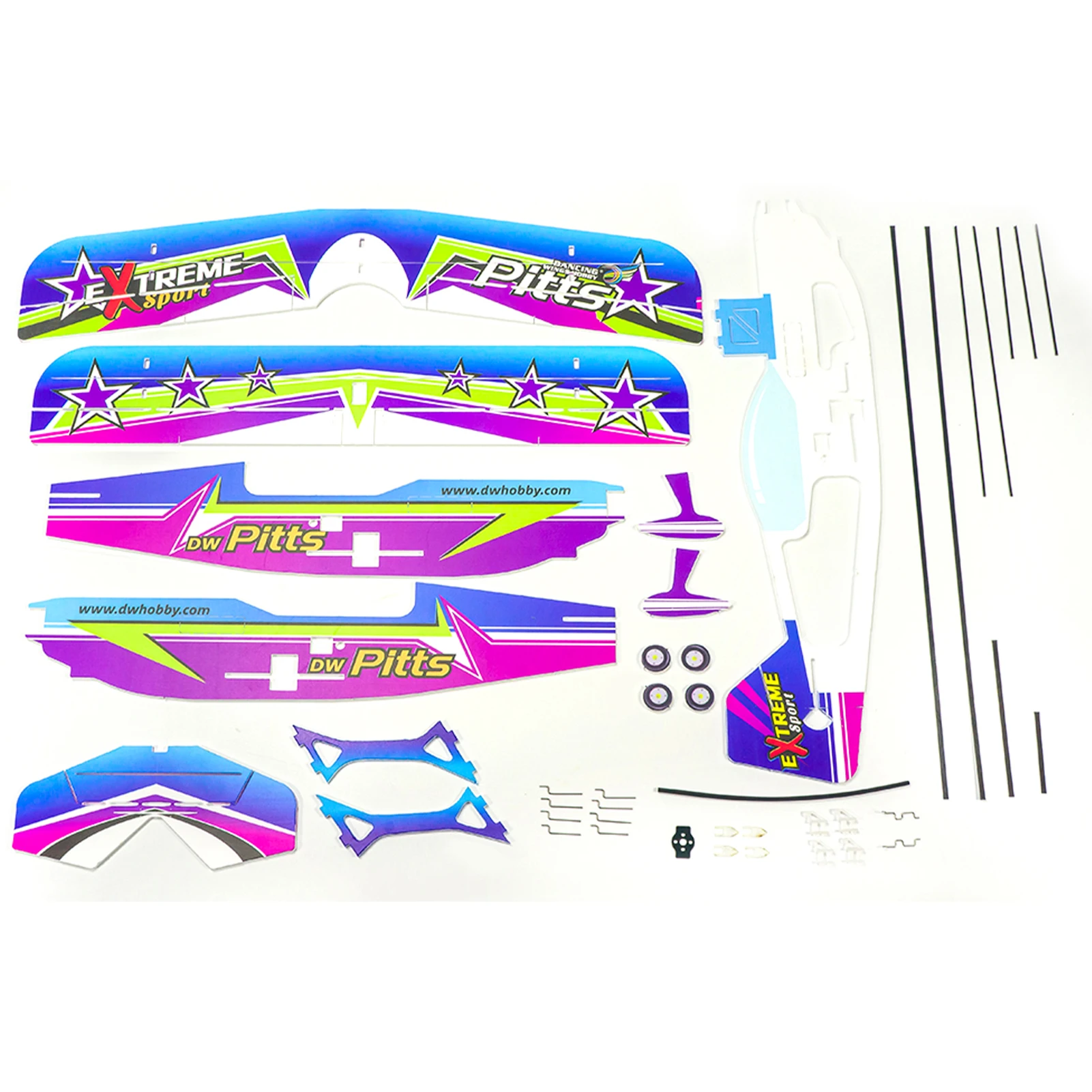 DWH E3005-154E PITTS Радиоуправляемая Модель Самолета Вертолет 450 Мм Размах Крыльев