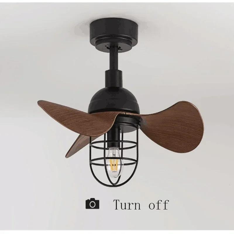 Американский Ретро Вентилятор светильник DC с дистанционным управлением для