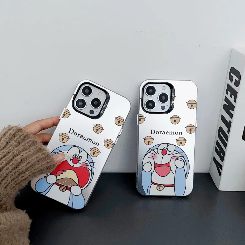 

New Kawaii Doraemon Phone Case for IPhone 14 13 12 11promax Girl Cartoon Crayon Shinchan TPU Hard Protective Case Couple Gift