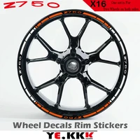 for kawasaki z750 z750r 750 17 inch wheel hub sticker decal z750 logo custom color