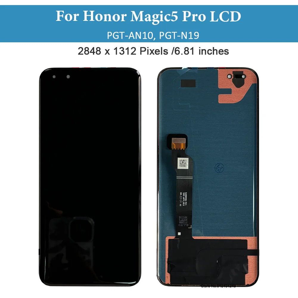 Фото Оригинальный 6,81-дюймовый OLED-дисплей для Huawei Honor Magic 5 Pro, сенсорный ЖК-экран для Honor Magic5 Pro, замена ЖК-дисплея PGT-AN10 PGT-N19 №2