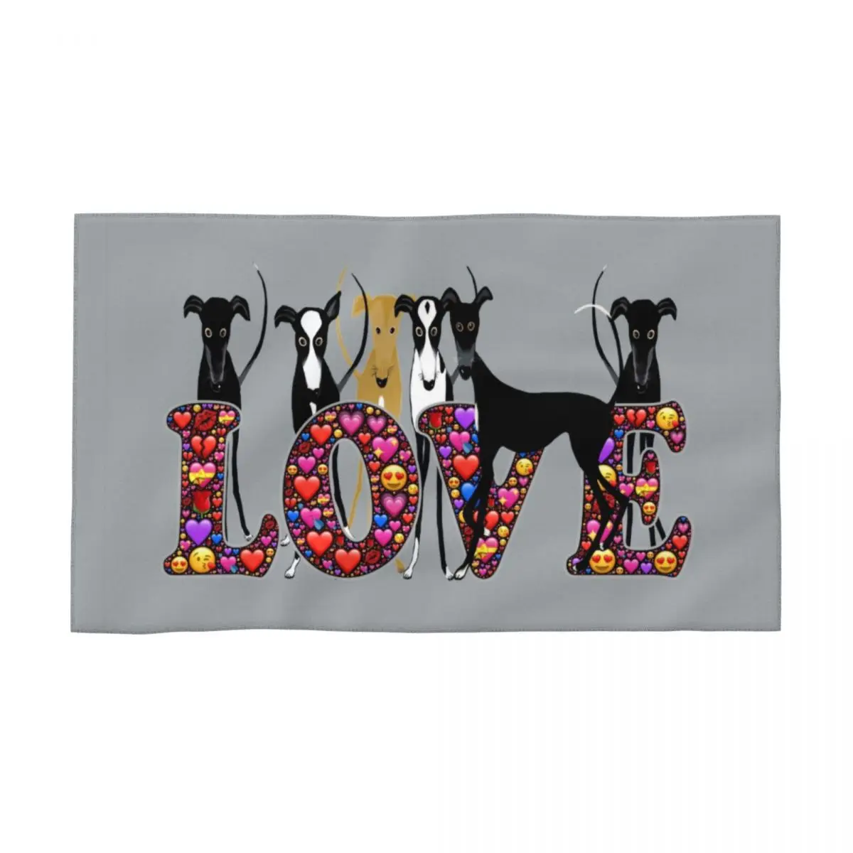 

Полотенце для лица Love Hounds, быстросохнущее спортивное полотенце Greyhound Whippet Sighthound Dog s