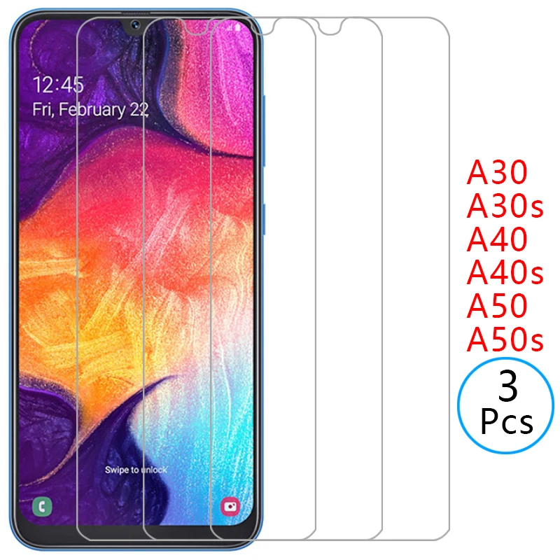 

tempered glass case for samsung galaxy a30 a30s a40 a40s a50 a50s cover on a 30 40 50 s 30s 50s coque samsun samsumg 30a 40a 50a