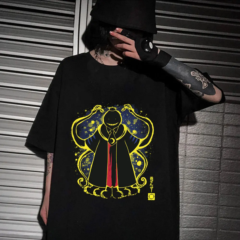 

Unisex Fashion Casual Short Sleeve Tops Tee Japanese Anime Assassination Classroom T-Shirt Women Funny Cartoon Harajuku Tshirt