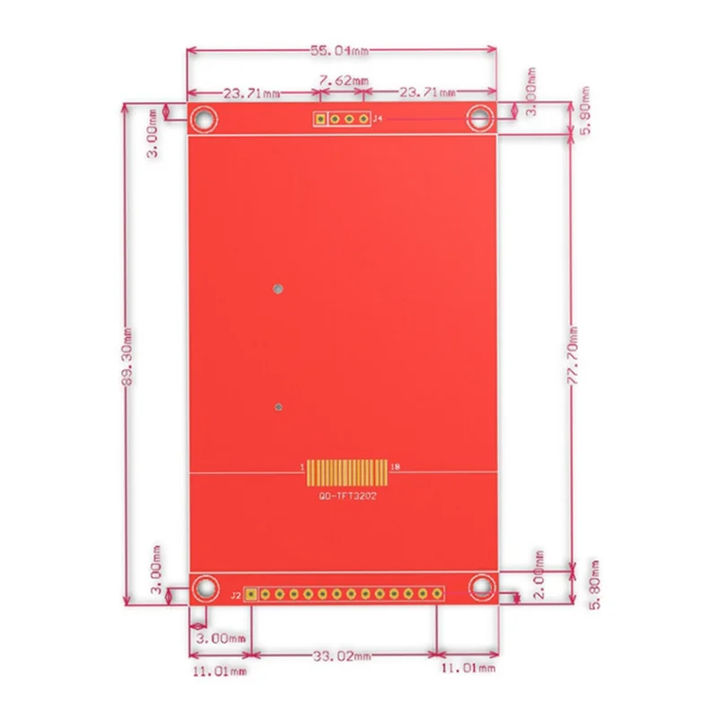 Envio Gratis SPI модуль 14 Pin 3 2 дюймов 18P ILI9341 TFT LCD цветной экран 4 провода последовательный