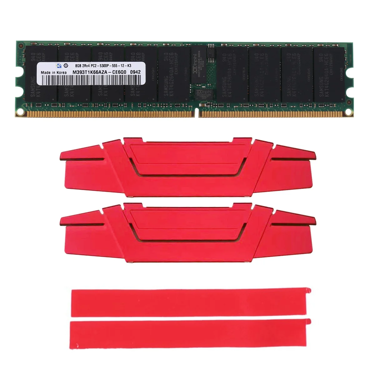 

Оперативная память DDR2 8 Гб 667 МГц RECC + охлаждающий жилет PC2 5300P 2RX4 REG ECC, Серверная Память RAM для рабочих станций