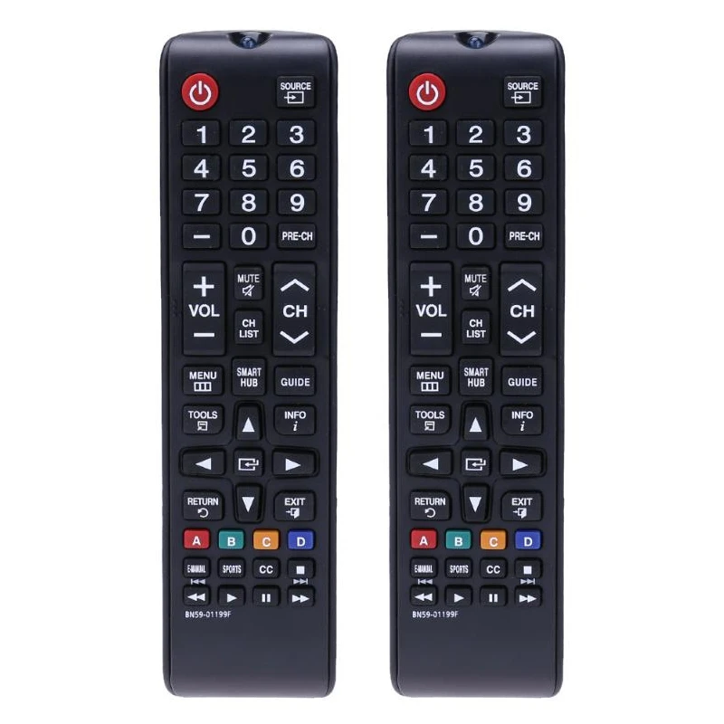 

2X Universal TV Remote Control Replacement Television Remote Control RC All Function For Samsung BN59-01199F