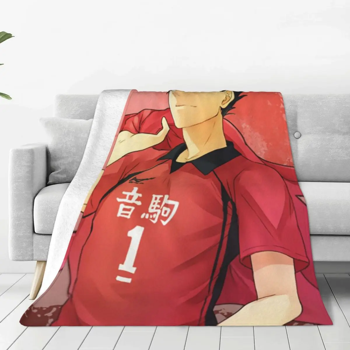 

Одеяло с рисунком аниме Kuroo Tetsurou, японское флисовое покрывало для волейбола, с принтом, ультрамягкое теплое покрывало