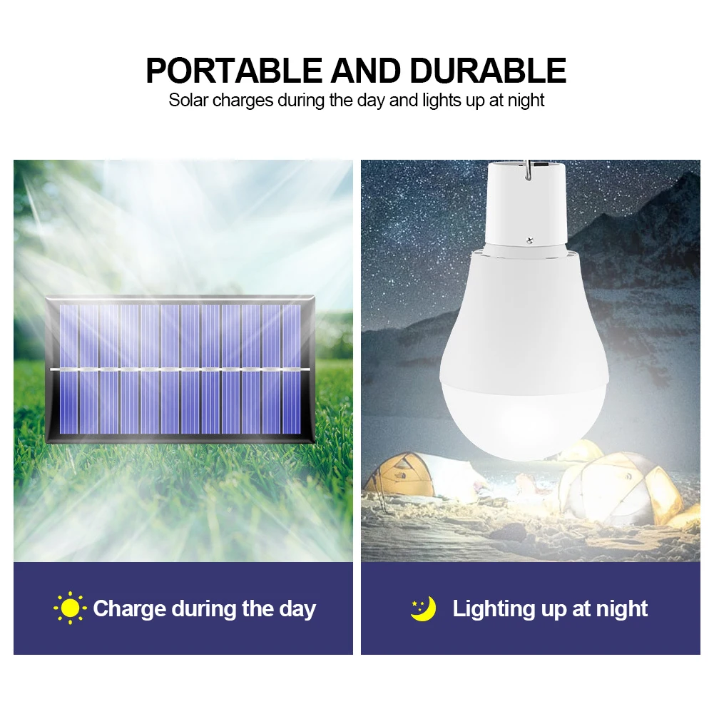 Soalr лампа с зарядкой наружная кемпинговая сдвоенная солнечной батареей для