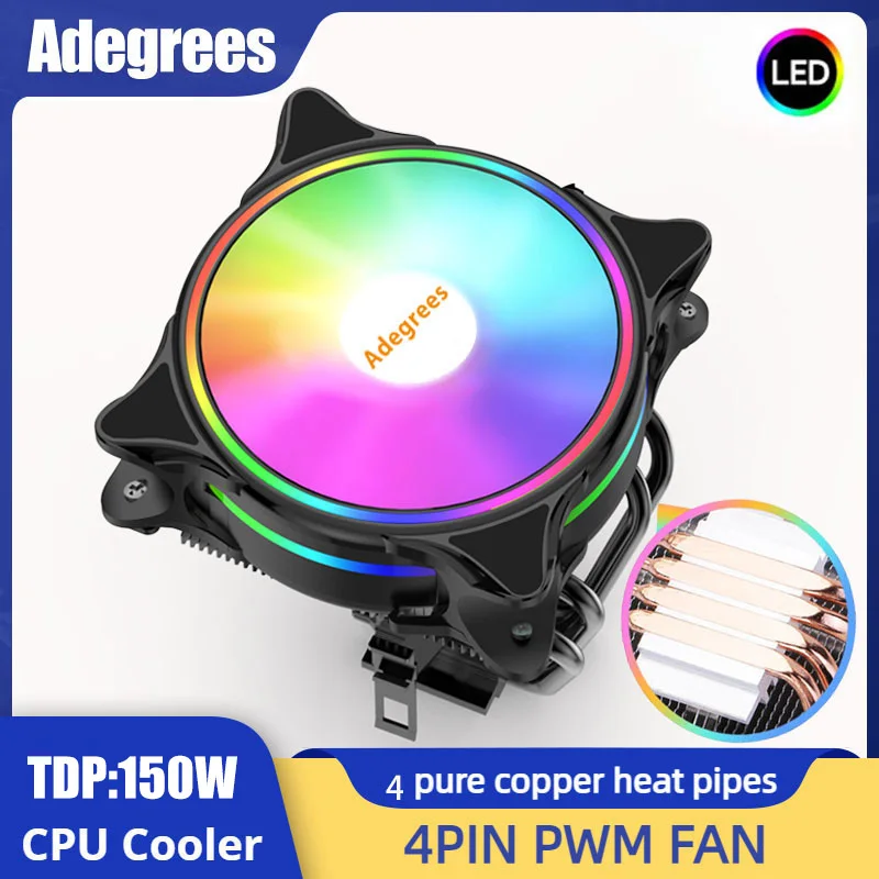 Low Profile Heat Sinks Cooling Fan Pwm 4pin Lga 775 1155 1150 1151 1200 1700 2011 X79 X99 Am4