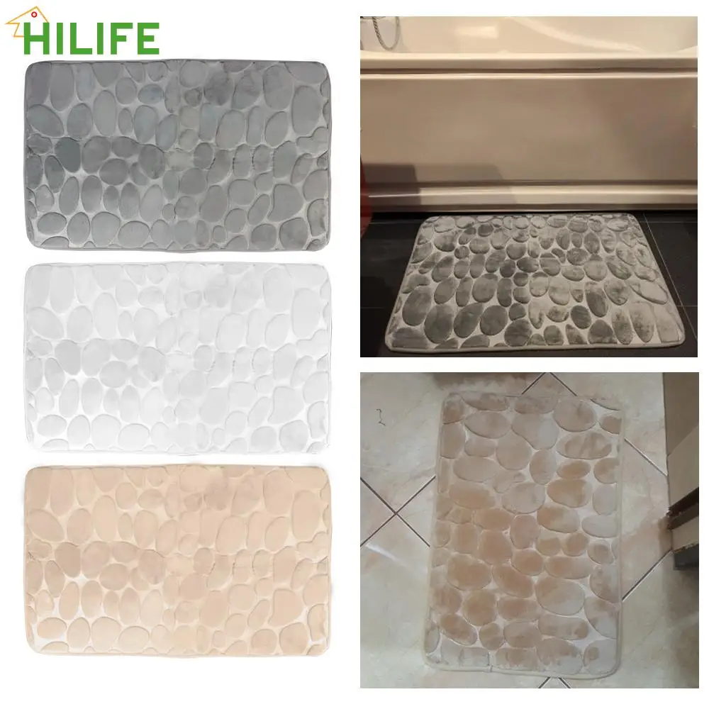 

Тисненый напольный ковер из булыжника, Придверный коврик для душевой комнаты, стирка, дизайнерские нескользящие ковровые покрытия, коврик ...