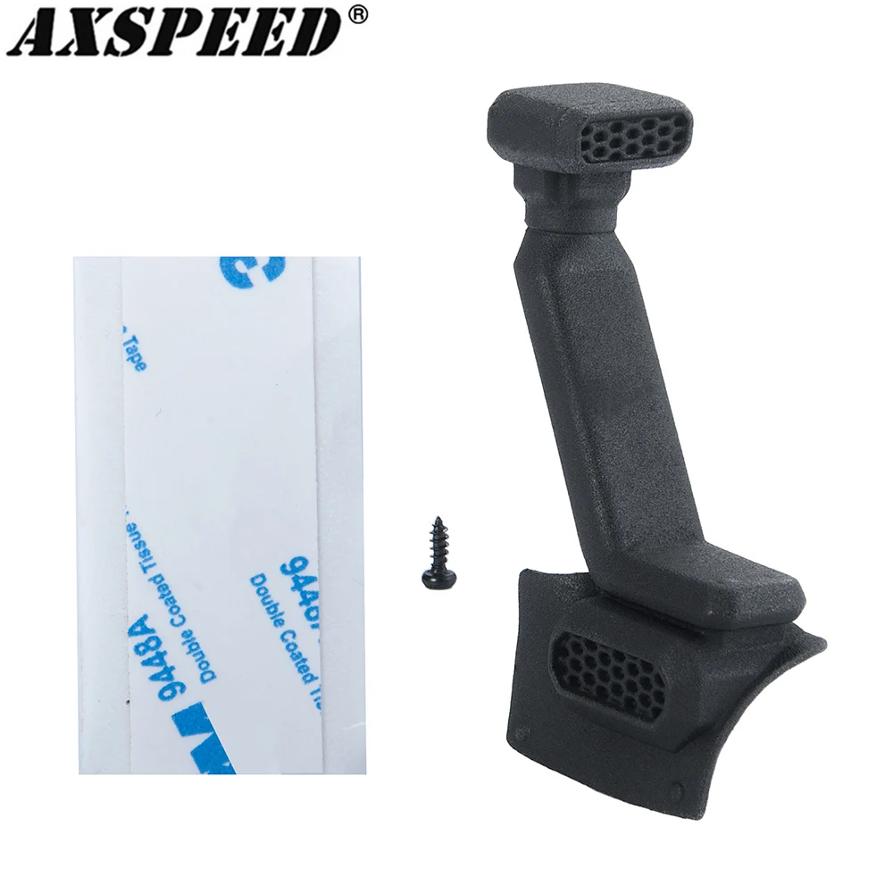 

AXSPEED черный капот для подводного плавания, крепление, глотка, воздухозаборник для 1/10 RC Crawler SCX10 III AXI03007 Jeep JLU Wrangler, обновленные детали