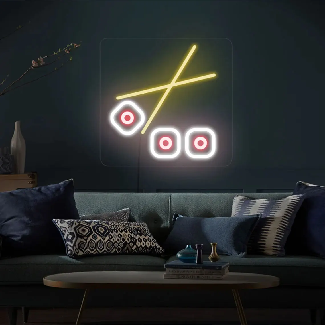 Неоновая вывеска для суши кухонный Настенный декор японский ресторанный знак