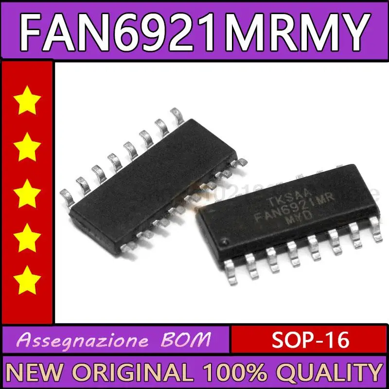 

Оригинальный FAN6921MRMY FAN6921MR FAN6921 SOP-16 микросхема питания