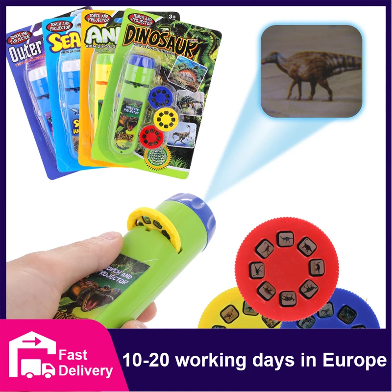 

Flashlight Children Projector Light Educational Light up Toy Baby Story Book Fairy Tale Projection Lamp Learning Toys for Kids