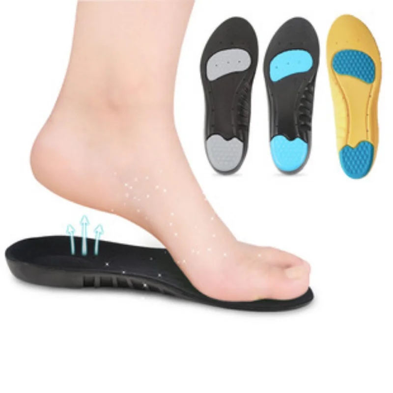 2023 Orthopedic Insoles Sports Insoles Shock Absorption Arch Support Running Shoe Sole Pads Insert Breathable Function Insole