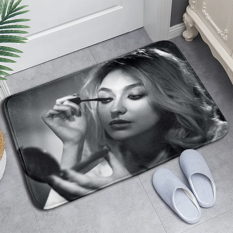 

New Arrival Doormat Dakota Fanning Home Mat Machine Made Anti Slip Carpet Living Room/Hallway Bath Mat For Kids Gift