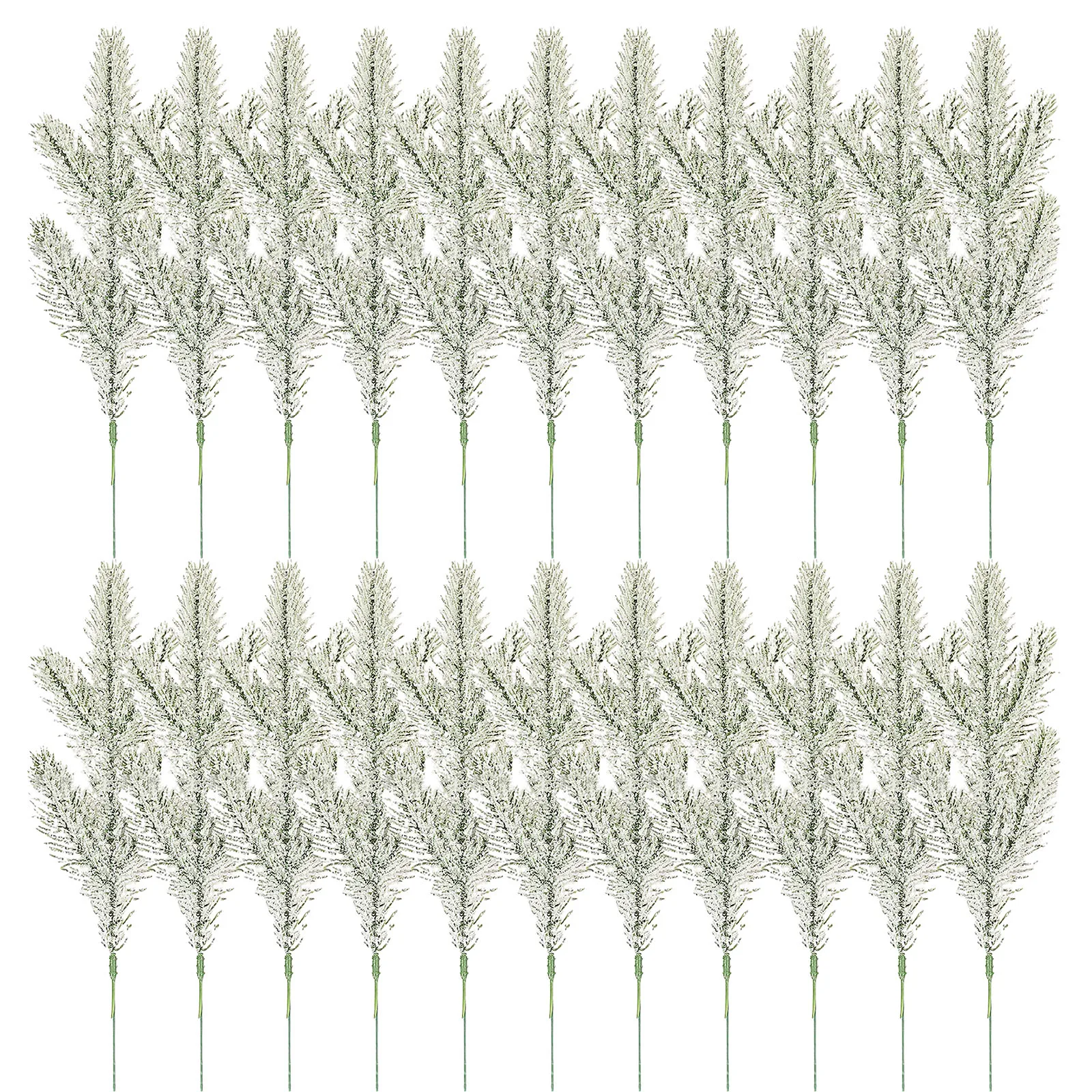 

Plastic and Wire Material 9 8 Inch Length Mossy Green and Dark Yellow Green Tones Ideal for Pine Tree Decorations