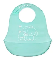 reusable silicone crumbs cat bibs for baby green agua unyhome