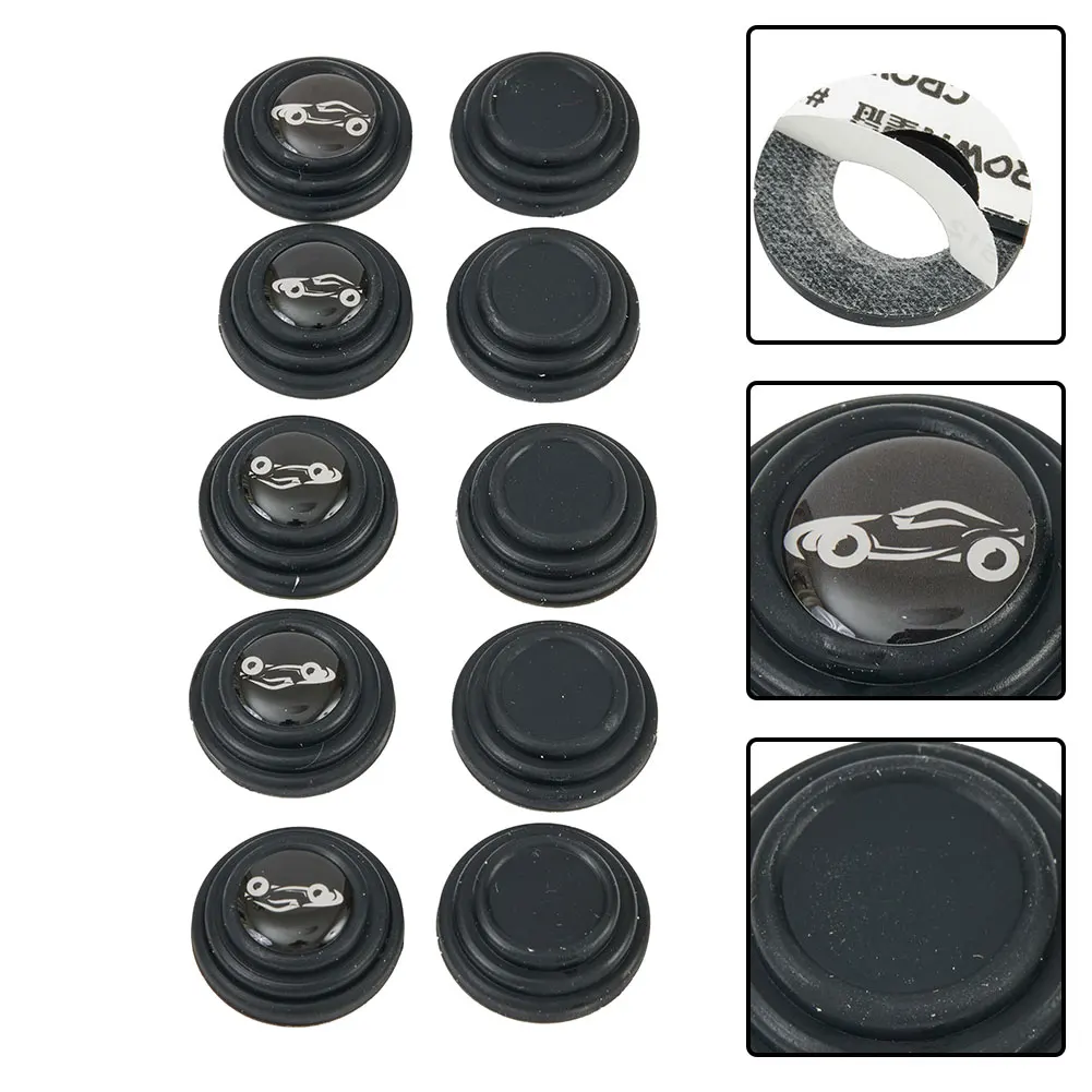 

10PCS Car Door Anti-Collision Pad Sound Insulation And Shock-Absorbing Gasket Buffer Piece Cars Exterior Trim Auto Parts
