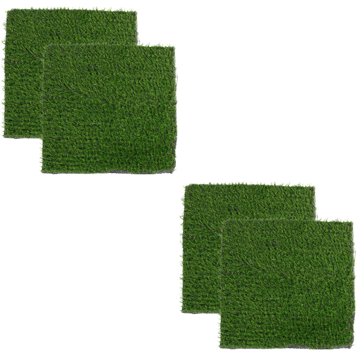 

4 Pcs Washable Nesting Pads Plastic Rugs Chicken Faux Fake Grass Mats Portable Artificial Cushions Simulated