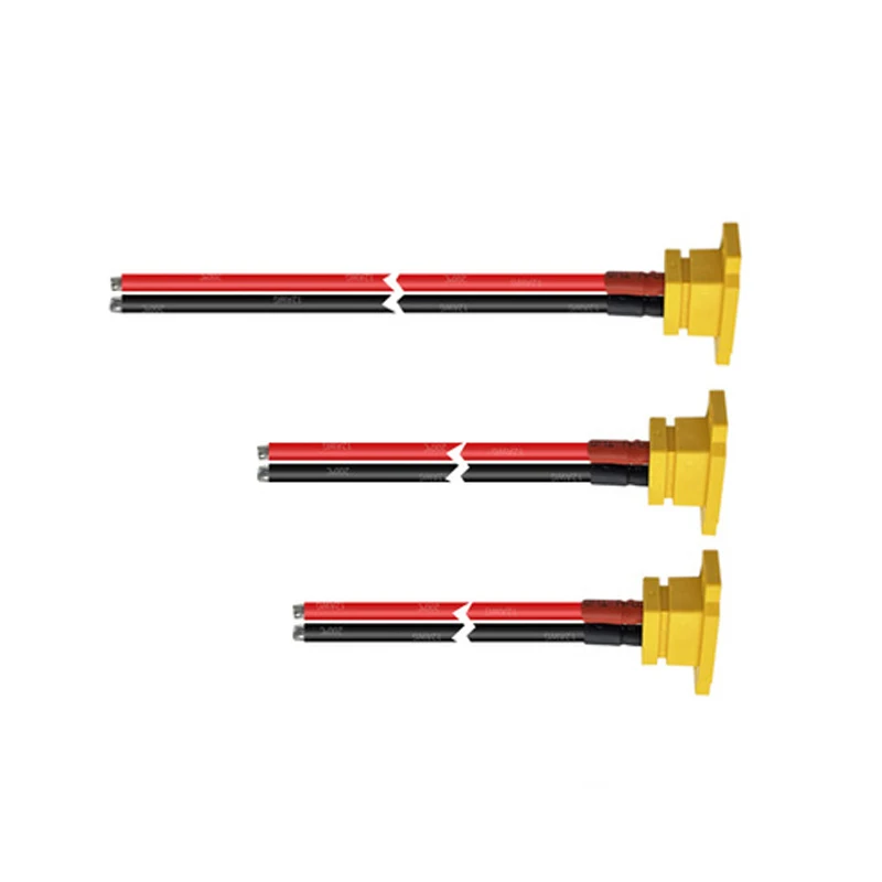 

2PCS DIY RC UAV Amass XT60E-F Plug XT60E Gold-plated Female Battery Connector Adapter with 12AWG Silicone Wire 10/15/30cm