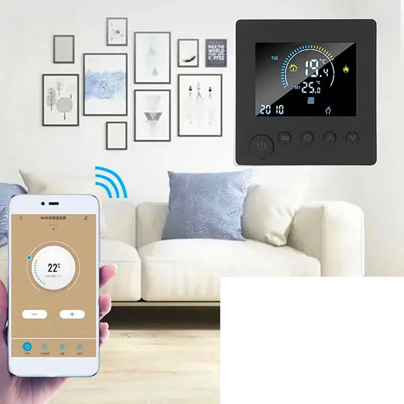 Термостат для подогрева пола Wi-Fi с пультом ДУ
