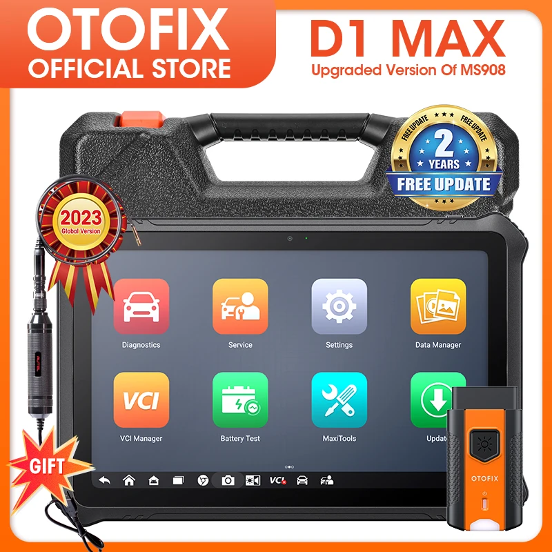 Диагностический сканер OTOFIX D1 Max, двунаправленный диагностический инструмент, кодирование ECU, OBD2, диагностические инструменты, 2 года бесплатного обновления PK MS908