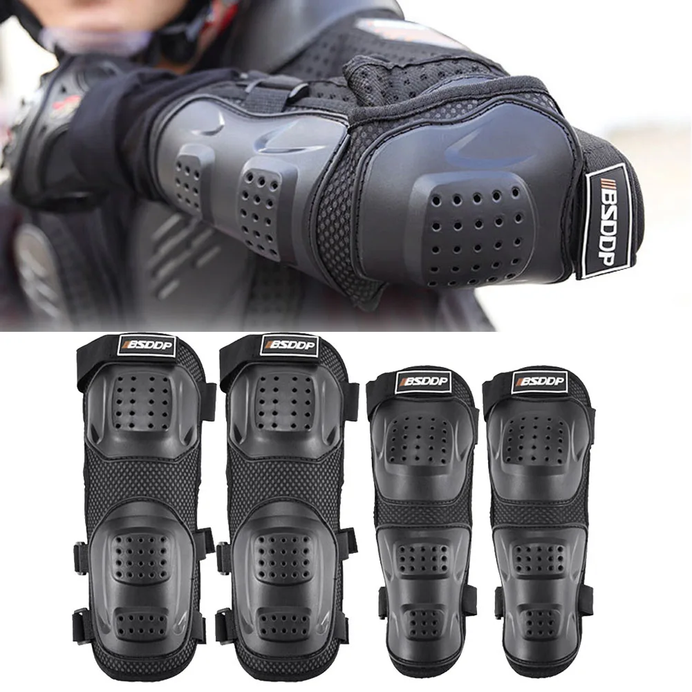

Motorcycle Protective Kneepad Black Shatter-resistant Knee Pads Protection Breathable Elbow Pads Motorcycle Street Gear