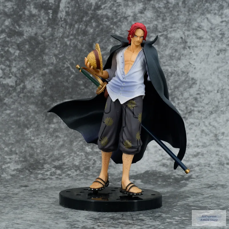 

17CM One Piece Anime Red-haired Shanks New World Four Emperors Figures Ornaments Doll Model Action Figure Kawaii Toys