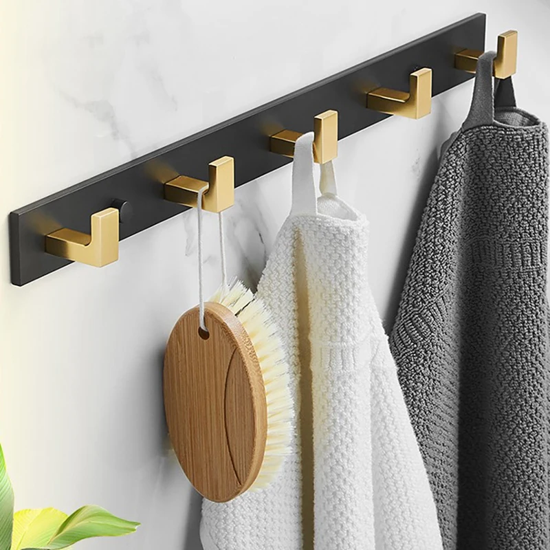 

Coat Hook Rack Wall Mounted Coat Rack Aluminum Metal Coat Hook For Coat Hat Towel Robes Bathroom Towel Hooks