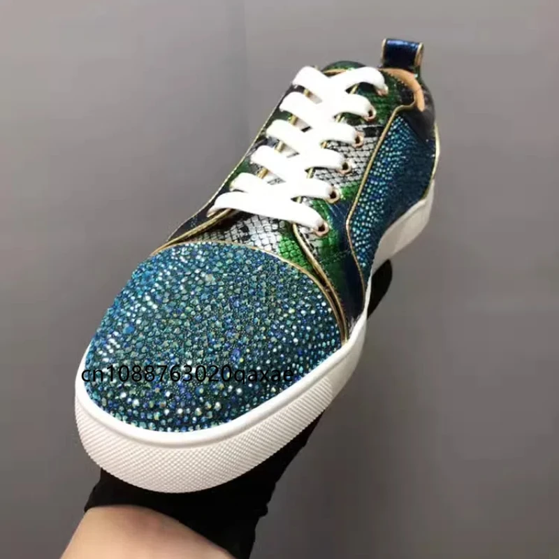 Европейские и американские мужские туфли wo низкие из воловьей кожи зеленые