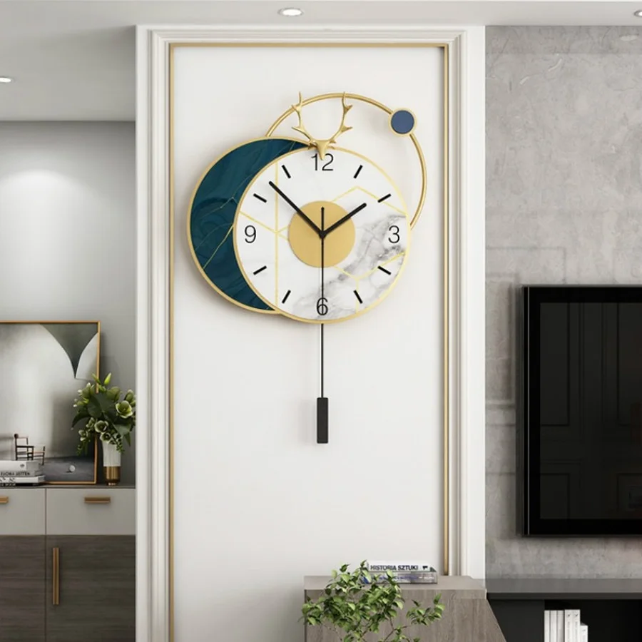 

Mechanism Nordic Wall Clock Large Luxury Silent Modern Design Living Room Creative Wall Clock Reloj Pared Large 3d Wall Clock