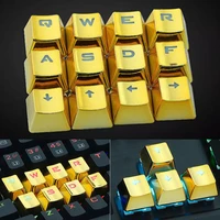 12pcs game office durable mechanical keyboard keycap universal removal usb low profile accessory replacement gold plated backlit