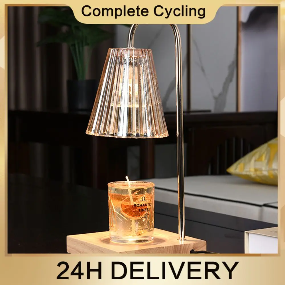 

Bedroom Lamp High Quality Square Wood Base A Candle Heater That Combines Practicality And Decoration Candle Ligh Durable