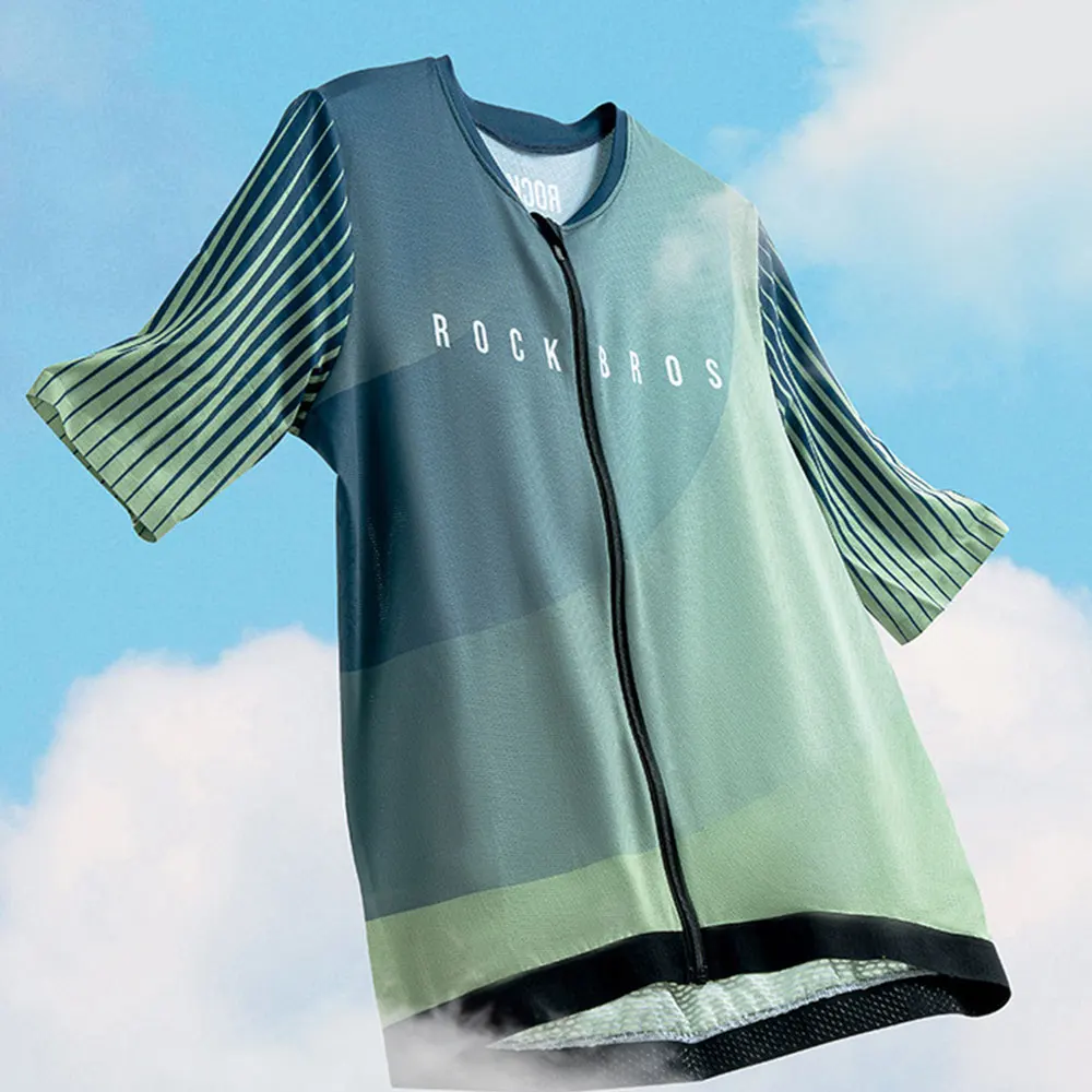 Велосипедный костюм ROCKBROS дышащий спортивный топ с коротким рукавом для мужчин и