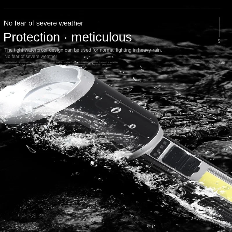 

Ultra Bright LED Flashlight With T6 USB Charging Zoomable Waterproof Tactical Torch Lamp Bulbs Emergency defense camping -90-1